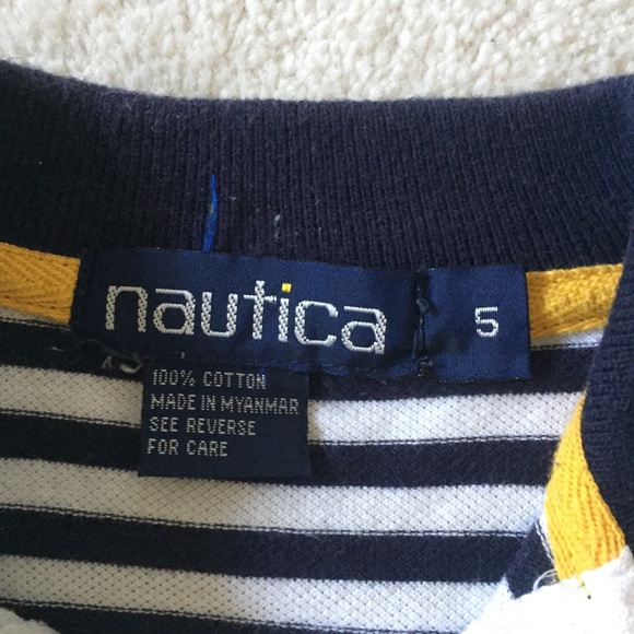 Nautical Striped Polo shirt size 5 - Picture 5 of 5